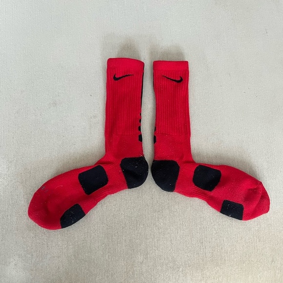 Red Nike Elite Socks - Picture 2 of 3